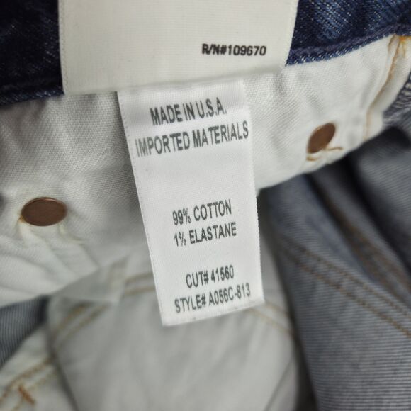 Agolde Womens Riley High-Rise Straight-Leg Crop Blue Jeans Size 28x27 - Picture 6 of 6